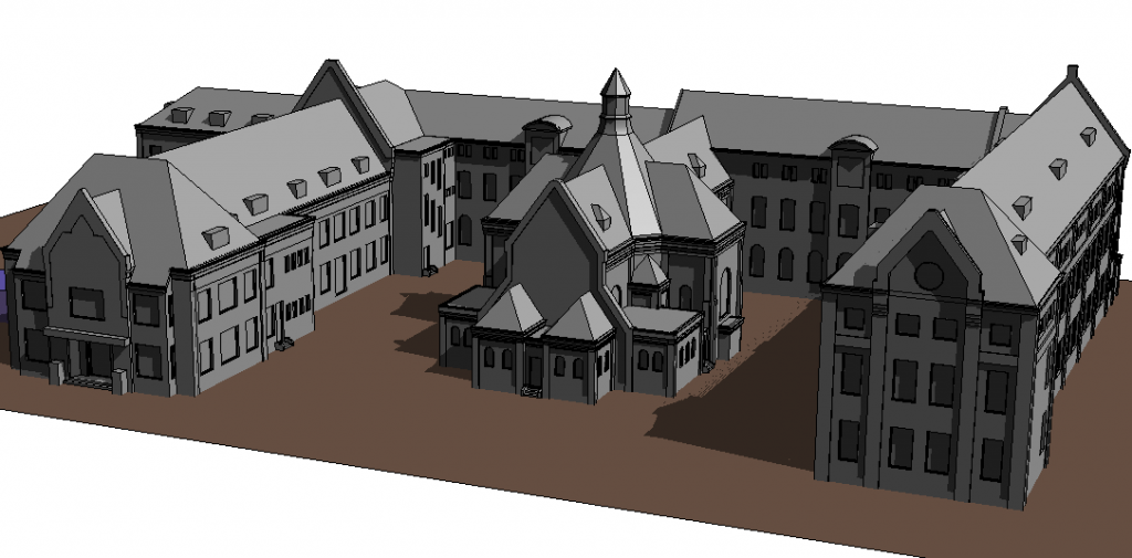 3D model kloostercomplex