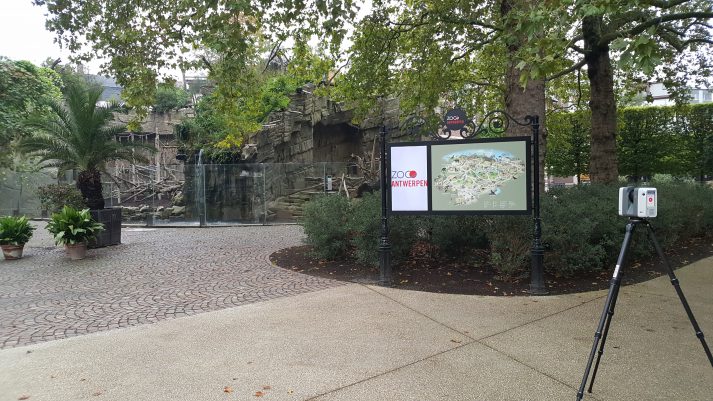 3D scannen Zoo Antwerpen voor restauratie erfgoed
