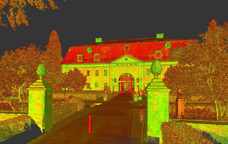 3D laserscanning voor renovatie Château St. Gerlach