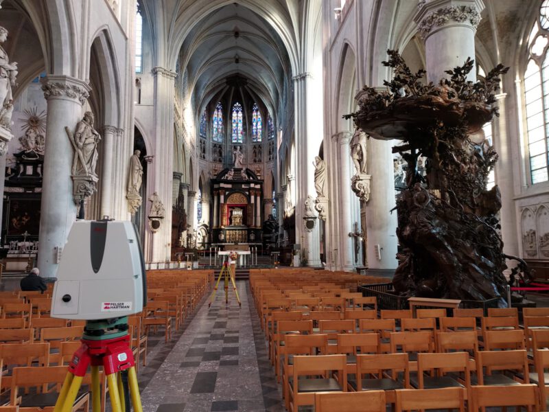 3D scanning Sint-Romboutskathedraal te Mechelen