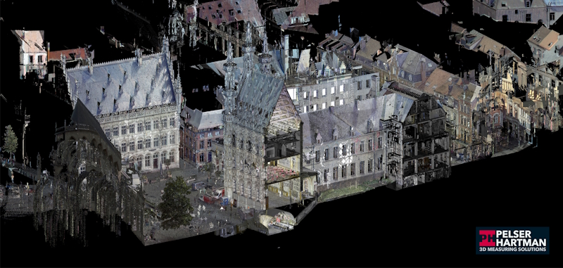 Stadhuis Leuven 3D in kaart gebracht door PelserHartman