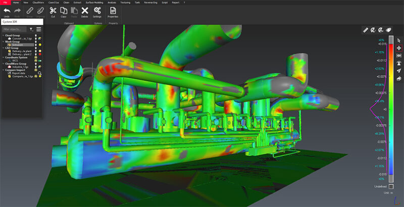 deformatie 3D model en pointcloud