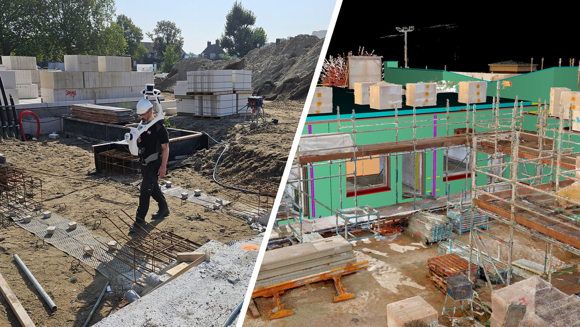 Mobiel 3D laserscannen met de NavVis VLX 3 en opleveren pointcloud door PelserHartman voor pilotproject met Hoedemakers.
