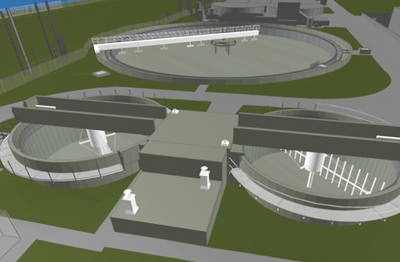 waterzuivering 3D model