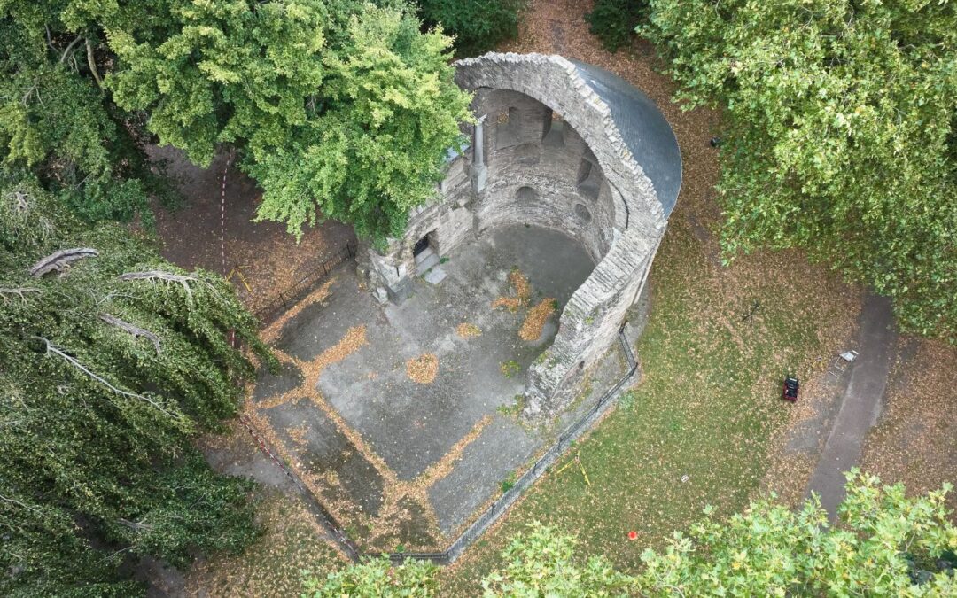 Romeinse Barbarossa Ruïne vastgelegd met 3D laserscans en fotogrammetrie
