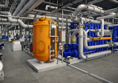 3D installatiemodel zwembad Groenoord